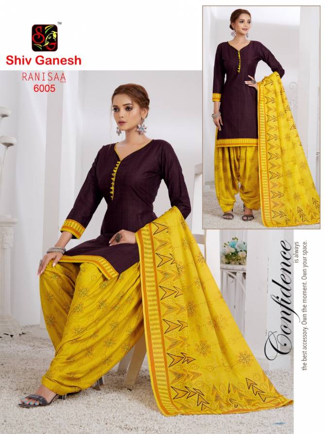 Shiv Ganesh Ranisaa 6 Casual Daily Wear Cotton Printed Dress Material Collection